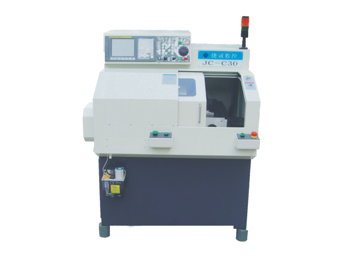JC-C30 precision CNC lathe with blade arrangement