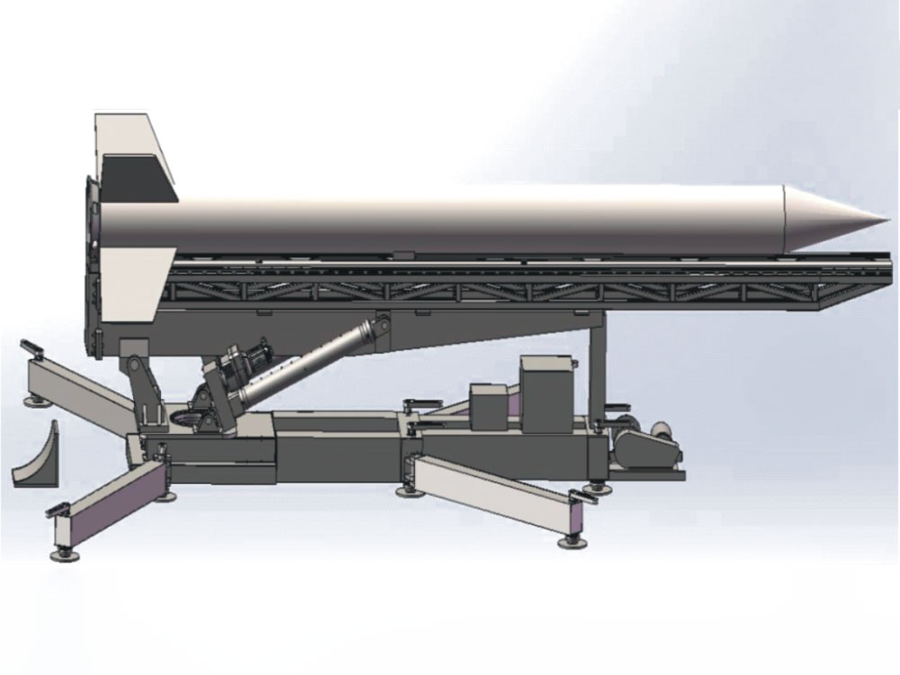 Servo electric drive mechanism, leveling system, launching device