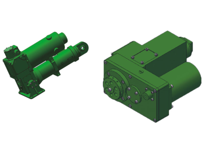 Electric high and low machine locking device